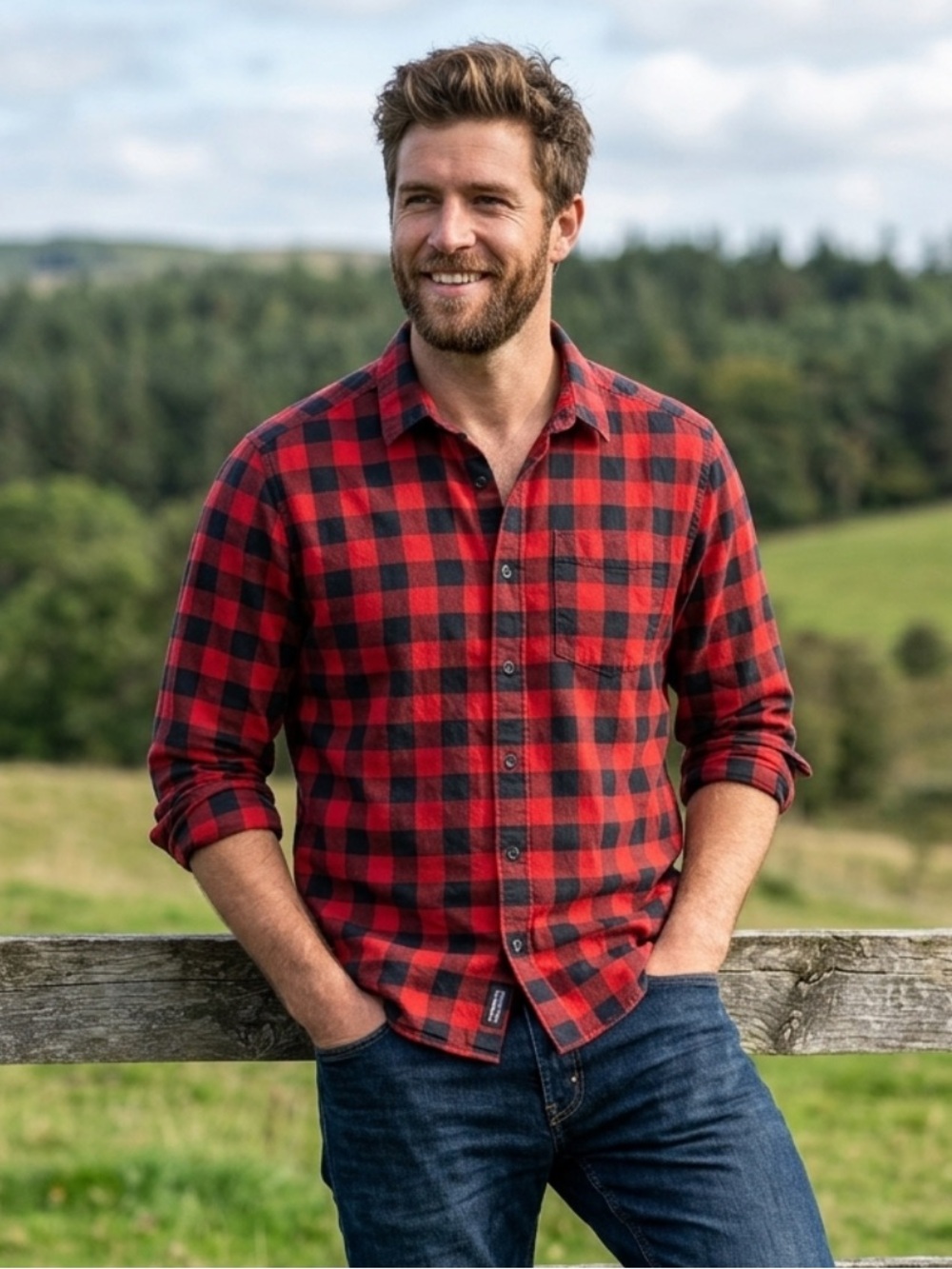 Patagonia Fezzman Button Down Shirt Men Small Red Black Buffalo Plaid Organic
DD